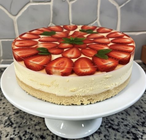 Strawberry Topped Cheesecake